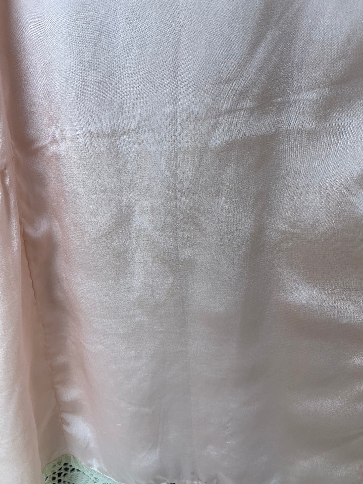 1920s Pink Silk Rosette Step-In